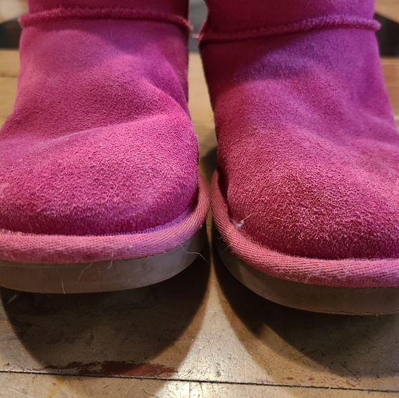 Koolaburra by UGG Pinke suede leather winter boots youth girls size 4 - Picture 12 of 12